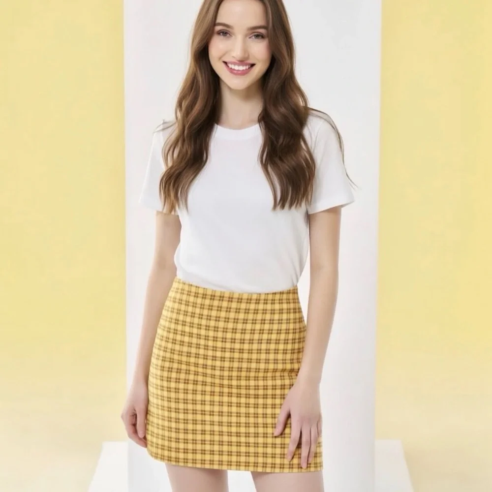 UO Gretchen Plaid Mini Skirt